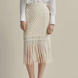Massimo Dutti Crochet Skirt